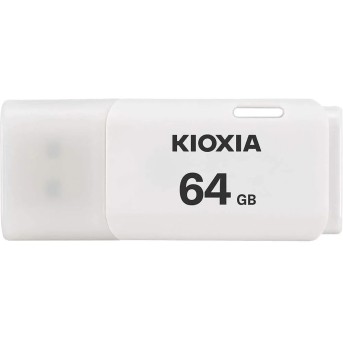 KIOXIA LU202W064GG4; 64GB USB 2.0 KIOXIA Hayabusa U202 WHITE - RETAIL в Metoo.kz - Metoo (1)