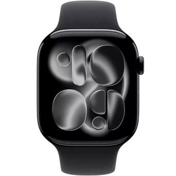 Apple Watch Series 11 GPS 46mm Jet Black Aluminium Case with Black Sport Band - M/L,Model A3333 в Metoo.kz - Metoo (2)