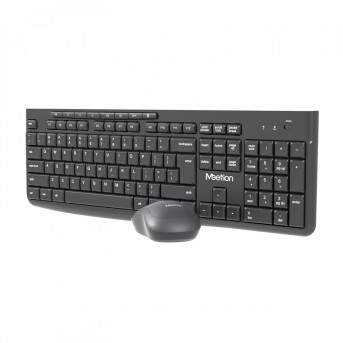 Клавиатура+мышь Meetion CW295 Black, Wireless, Membrane, 112 keys EN/RU/KZ, 1xAAA, 1xAA, 2.4G в Metoo.kz - Metoo (2)