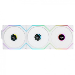 Вентилятор для корпуса Lian Li UNI FAN TL120 LCD Reverse Blade Wireless 3x120mm G99.12RTLLCD1W3W.0..