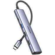 Конвертер UGREEN CM478 (15495) USB 3.1(m) Type C на HDMI/USB 2.0x2/USB 3.0x1/Type C PD 100W