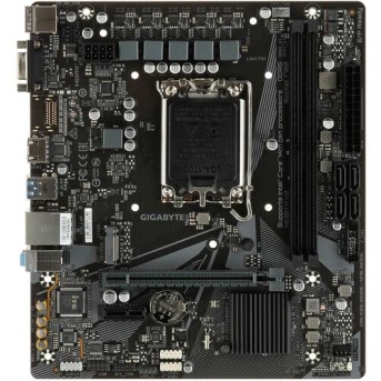 Материнская плата GIGABYTE H610M H V2, LGA1700, H610, 2xDDR5, PCIe4.0, D-SUB+HDMI, M.2, mATX в Metoo.kz - Metoo (1)