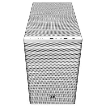 Компьютерный корпус FSP CST360W, Без БП, 2xUSB3.0/1xType-C, 2xFAN120, Tempered Glass, White, mATX в Metoo.kz - Metoo (1)