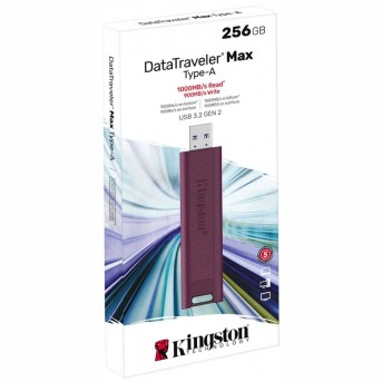 Флэш-накопитель Kingston 256Gb USB 3.2 Gen 2 DataTraveler Max (Burgundy) в Metoo.kz - Metoo (4)