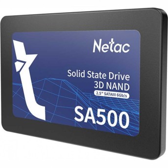 Твердотельный накопитель SSD 512Gb, SATA 6 Gb/s, Netac SA500, 2.5", 3D TLC, 520R/450W в Metoo.kz - Metoo (2)