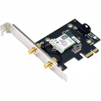 Двухдиапазонный беспроводной адаптер ASUS PCE-AX1800 802.11ax, PCIe, 2 антенны, Bluetooth 5.2, WPA3, OFDMA, MU-MIMO в Metoo.kz - Metoo (2)