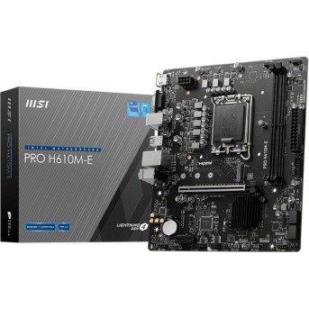 Сист. Плата MSI PRO H610M-E, H610, 1700, 2xDDR5, PCI-Ex16, PCI-Ex1, M.2, 4xSATA, D-SUB, HDMI, BOX в Metoo.kz - Metoo (5)