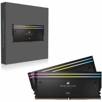 Corsair DOMINATOR TITANIUM 32GB (2 x 16GB) DDR5 6400 CL32-40-40-84 1.40V Intel XMP - BLACK в Metoo.kz - Metoo (4)