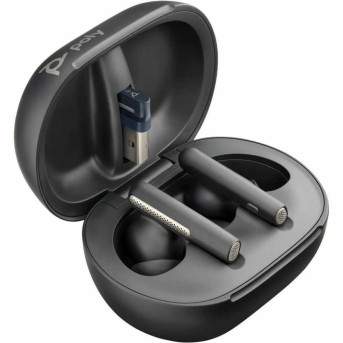 Наушники Poly VOYAGER FREE 60+ UC WITH TOUCHSCREEN CHARGE CASE, (COMPUTER, MOBILE & 3.5MM)/USB-C/WIRELESS EARBUDS/BLACK (7Y8H0AA) в Metoo.kz - Metoo (3)
