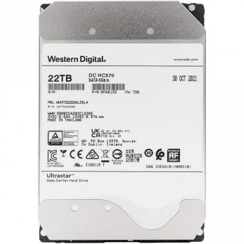 Жёсткий диск HDD 22 Tb SATA 6Gb/s WD Ultrastar DC HC560 0F48155 WUH722222ALE6L4 3.5" 7200rpm 512Mb в Metoo.kz - Metoo (3)