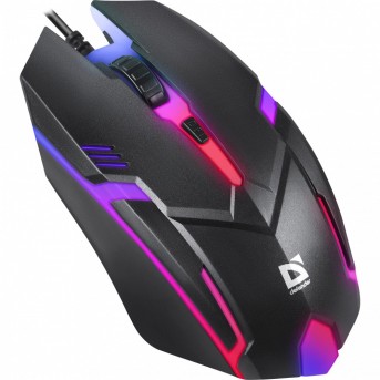 Мышь проводная Defender Cyber MB-560L 7цветов,3кнопки,1200dpi,черный, НОВИНКА! в Metoo.kz - Metoo (3)