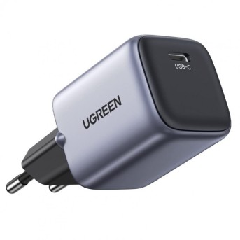 Зарядное устройство Ugreen CD319 USB-C GaN Fast Charger 30W EU Space Gray 90666 в Metoo.kz - Metoo (2)