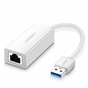 Адаптер UGREEN CR111 20255 USB 3.0 A To Gigabit Ethernet Adapter white ABS в Metoo.kz - Metoo (1)