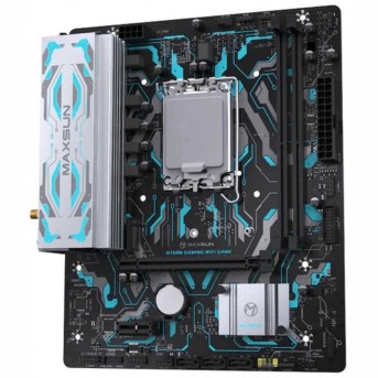 Материнская плата MaxSun B760M GAMING WIFI GANK, LGA1700, 2xDDR5, 3xSATA, 1xM.2, HDMI+VGA, mATX в Metoo.kz - Metoo (3)