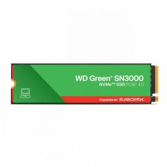 Твердотельный накопитель SSD 1 Tb M.2 2280 WD Green SN3000 NVMe PCIe4x4, R5000/W4200, TBW:150 (bul..