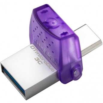Флэш-накопитель Kingston 64Gb USB3.2+Type-C Data Traveler MicroDuo 3C (Metal) в Metoo.kz - Metoo (2)