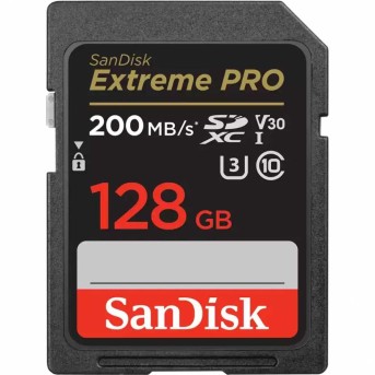 SANDISK Extreme PRO 128GB microSDXC + 2 years RescuePRO Deluxe up to 200MB/<wbr>s & 90MB/<wbr>s Read/<wbr>Write speeds, UHS-I, Class 10, U3, V30 - Metoo (1)