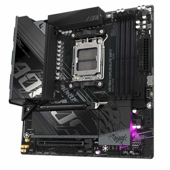 Материнская плата GIGABYTE X870M AORUS ELITE WF7, AM5, X870, 4xDDR5, 2xHDMI+2xUSB4, 2xM.2, mATX в Metoo.kz - Metoo (3)