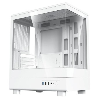 Компьютерный корпус DarkFlash DB330M, White, 3xFan ARGB, mATX в Metoo.kz - Metoo (2)