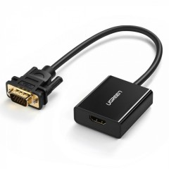 Конвертер Ugreen CM513 50945 VGA Male To HDMI Female Converter..