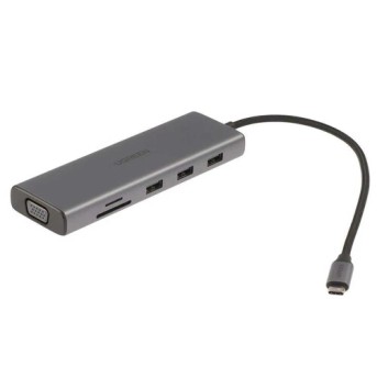 Конвертер Ugreen CM498 USB-C в 3 * USB 3.0 A/HDMI/VGA/RJ45/SD/TF/AUX3.5mm/PD/15601 в Metoo.kz - Metoo (1)