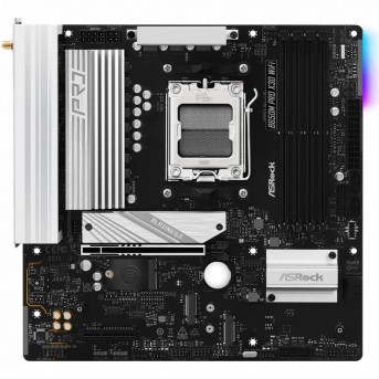 Материнская плата ASRock B650M PRO X3D WIFI AM5 4xDDR5 4xSATA3 3xM.2 Type-C HDMI DP WiFi6E mATX в Metoo.kz - Metoo (2)