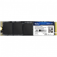Твердотельный накопитель SSD 256Gb, M.2 2280, Netac NV2000, NVMe, PCIe 3x4, 2500R/1000W..
