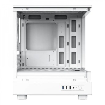 Компьютерный корпус DarkFlash DB330M, White, 3xFan ARGB, mATX в Metoo.kz - Metoo (3)