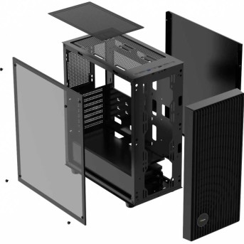 Корпус Ocypus Gamma C70 BK ARGB ATX/mATX/ITX 2xUSB Черный Gamma-C70-BKG400XX-GL в Metoo.kz - Metoo (8)