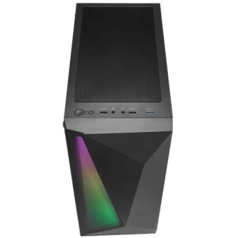 Компьютерный корпус FSP CMT195A, Без БП, 1xUSB3.0/2xUSB2.0, 1+3xFAN120 RGB, Glass, Black, ATX в Metoo.kz - Metoo (3)