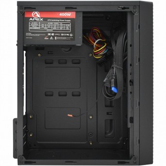 Компьютерный корпус APEX-T04, (400W), black, MATX в Metoo.kz - Metoo (2)