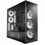 Компьютерный корпус Arctic Xtender VG Black(Clear Glass), 5 ARGB FAN, USB-C, 2xUSB-A, E-ATX..