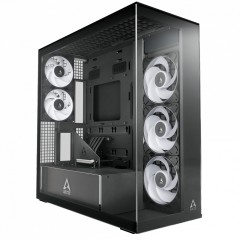 Компьютерный корпус Arctic Xtender VG Black(Clear Glass), 5 ARGB FAN, USB-C, 2xUSB-A, E-ATX..