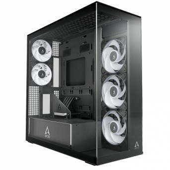 Компьютерный корпус Arctic Xtender VG Black(Clear Glass), 5 ARGB FAN, USB-C, 2xUSB-A, E-ATX в Metoo.kz - Metoo (1)