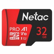Карта памяти MicroSD, Netac P500 Extreme Pro 64GB 100MB/s Class 10, + SD Adapter