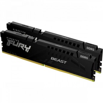 Kingston 64GB 6400MT/s DDR5 CL32 DIMM (Kit of 2) FURY Beast Black EXPO в Metoo.kz - Metoo (2)
