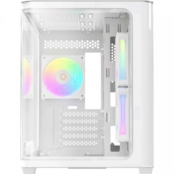 Корпус Ocypus Iota C50 WH Curve ARGB Digital mATX/ITX 2xUSB Type-C Белый Iota-C50-WHD300CD-GL в Metoo.kz - Metoo (1)