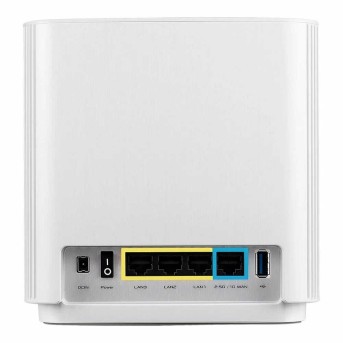 Маршрутизатор ASUS XT8 V2 AX6600,2.0GHz quad-core CPU,AiMesh,OFDMA,RJ45 2.5G WANx1,RJ45 Gb LANx3,USB3.1 Gen1x1,WHT в Metoo.kz - Metoo (4)