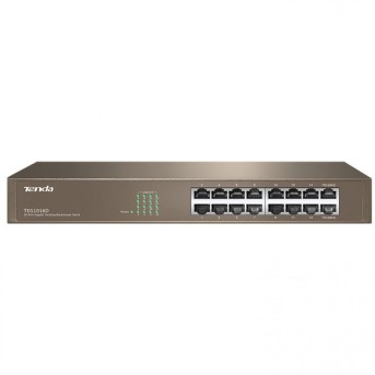 Коммутатор Tenda TEG1016D 16-port Gigabit Ethernet черный в Metoo.kz - Metoo (2)