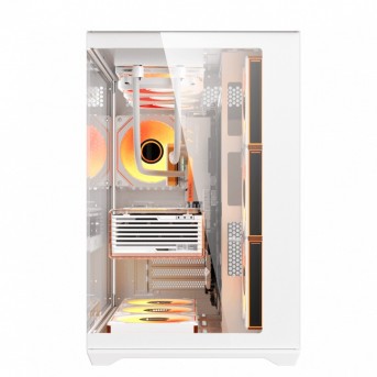 Компьютерный корпус DarkFlash C280, White, 7xFan ARGB, E-ATX в Metoo.kz - Metoo (2)