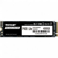 Твердотельный накопитель SSD 4 Tb M.2 PCI-E Patriot P400 Lite P400LP4KGM28H, R3500/W2700..