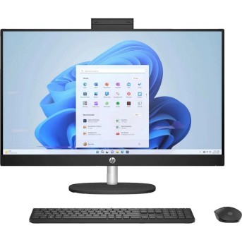 Моноблок HP 7Y0H5EA All-in-One 27-cr0027ci 27'' FHD (1920 x 1080) IPS/Intel Core i5-1335U up to 4,6 Ghz (10Cores)/8GB/512GB/Intel Iris Xe Graphics/Wi-Fi 6/BT5.3/HP TrueVision 720p/Wireless mouse+keyboard/Windows 11 Home/1Y/Black в Metoo.kz - Metoo (1)