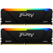 Kingston 32GB 3600MT/s DDR4 CL18 DIMM (Kit of 2) FURY Beast RGB