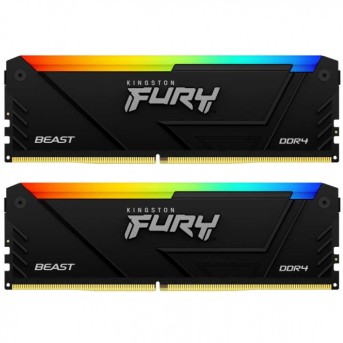 Kingston 32GB 3600MT/s DDR4 CL18 DIMM (Kit of 2) FURY Beast RGB в Metoo.kz - Metoo (1)