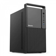 Компьютерный корпус Huntkey BU406, Без БП, 0.7mm, 2xUSB2.0, 1xUSB3.0, Audio, M-ATX/<wbr>Mini-ITX, Black
