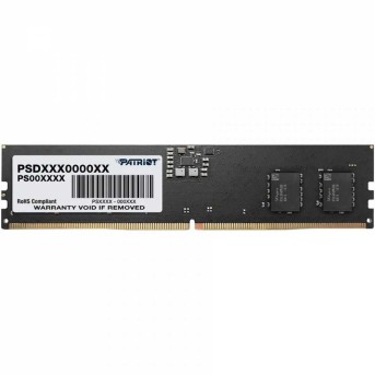 Модуль памяти Patriot Signature, PSD58G560041, DDR5, DIMM, 8Gb, 5600Mhz, CL46 в Metoo.kz - Metoo (1)