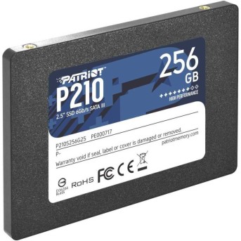 Твердотельный накопитель SSD 256 Gb SATA 6Gb/s Patriot P210 P210S256G25 2.5" 3D TLC в Metoo.kz - Metoo (1)