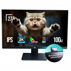 Монитор 27 ONVYX ONMR292K100B169F, QHD, IPS, Grade A+, 100Hz, 300 cd/m2, HDMI/DP, Cam-3MP, 2x3W..