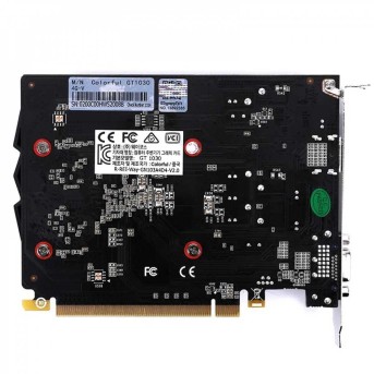 Видеокарта Colorful GT1030 4G-V, 4Gb/64bit GDDR4, HDMI+D-SUB, PCIe3.0 в Metoo.kz - Metoo (2)