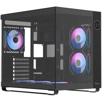 Корпус Ocypus Iota C70 BK ARGB ATX/mATX/mITX 2xUSB, Type-C, Черный, Iota-C70-BKD600XX-GL в Metoo.kz - Metoo (1)